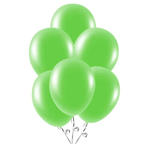 Lime Green Biodegradable Latex balloons 10 In. 20 Pcs.