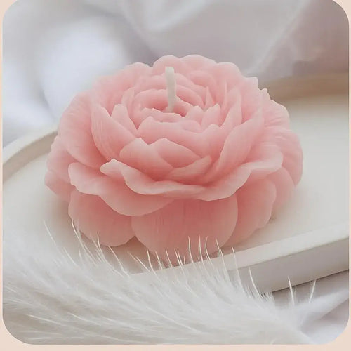 2 - Pcs Petal Peony Flower Candles