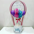 Bobo Balloon Gift Basket – Transparent Balloon Arrangement with Personalized