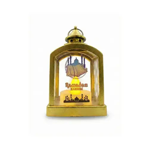 Ramadan Kareem Golden Lantern Light