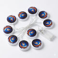 Festive Moon & Lantern Battery-Operated String Lights