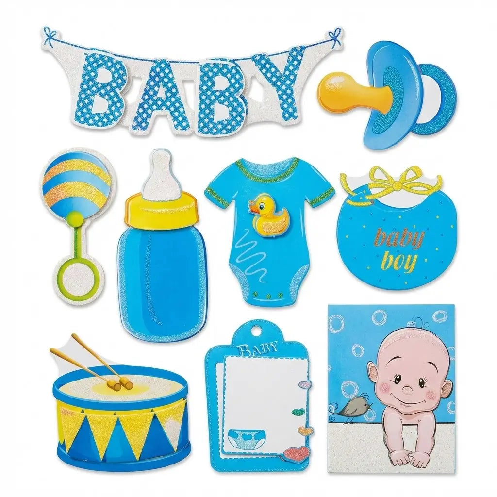 Baby Boy Decorative Set Room decor – Blue & Yellow Baby Shower