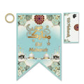 Eid Mubarak Banner – Blue Mosque & Floral Design