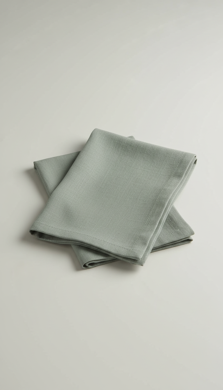 Linen Napkin Set in Sage Slate