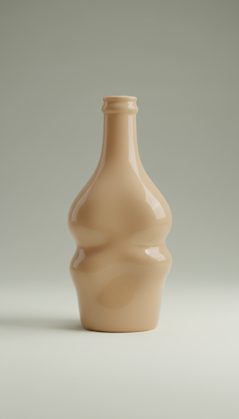 Glass Vessel in Warm Sand