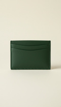Leather Card Holder in Deep Pine